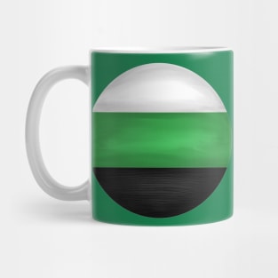 Neutrois pride flag colours sphere Mug